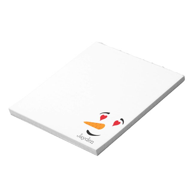 Frosty the Snowman In Love Notepad (Rotated)