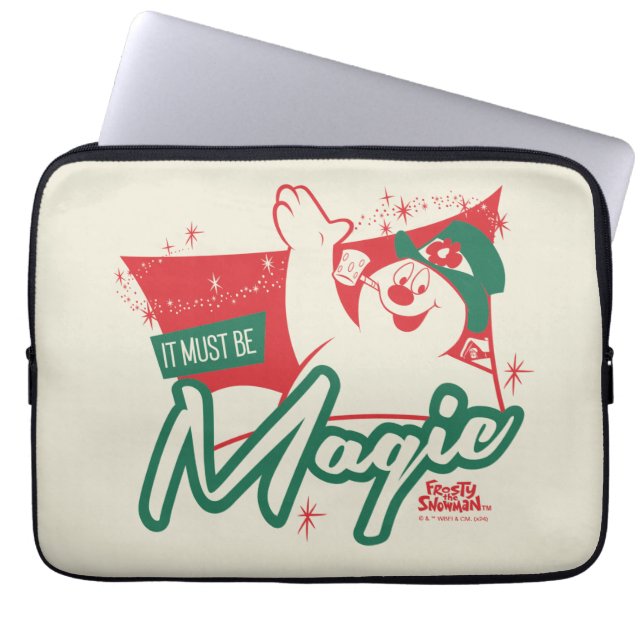 Frosty the Snowman - It Must Be Magic Laptop Sleeve (Front)