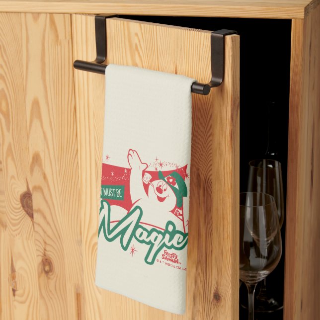Frosty the Snowman - It Must Be Magic Tea Towel (Thirds Fold)