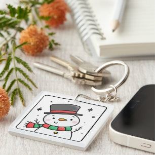 Frosty the snowman  key ring
