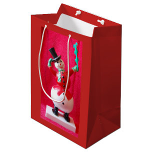 Frosty The Snowman Merry Christmas Medium Gift Bag