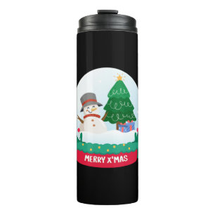 Frosty the Snowman Merry Christmas Thermal Tumbler