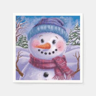Frosty the Snowman Paper Napkin
