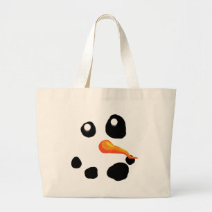Frosty the Snowman Smiling Large Tote Bag