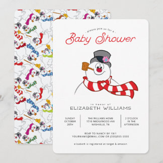 Frosty the Snowman™ Winter Baby Shower Invitation