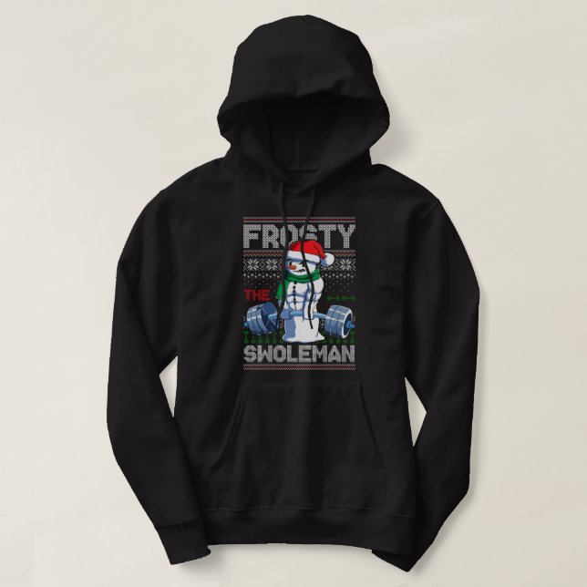 Frosty The Swoleman Ugly Christmas Sweater Funny S (Design Front)