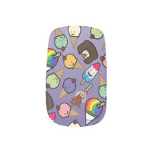 Frosty Treats - Purple Ombre Nail Wraps