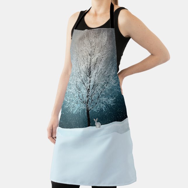 Frosty tree in the evening apron (Insitu)