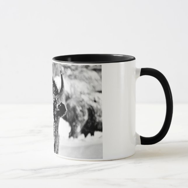 Frosty Yellowstone Bison Mug (Right)