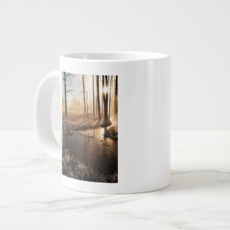 Frosty Yellowstone Morning Large Coffee Mug