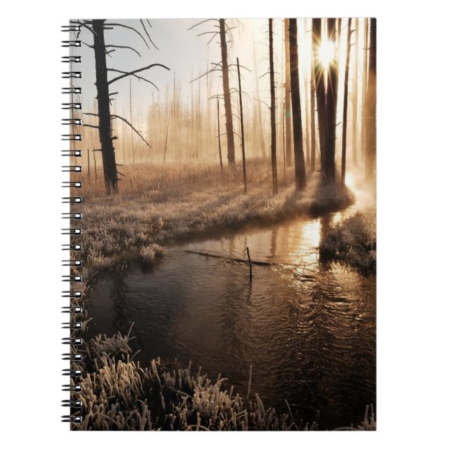 Frosty Yellowstone Morning Notebook (Front)