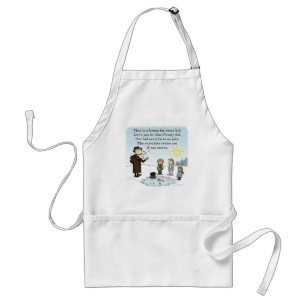 Frosty's Bad Example - Funny Christmas Cartoon Standard Apron