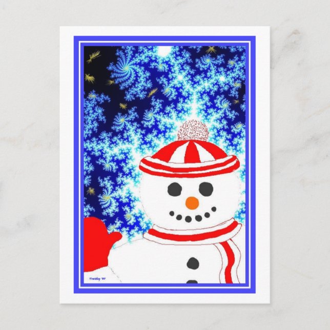FROSTY'S NIGHT POSTCARD (Front)