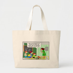 Frosty's Summer Vacation Funny Gifts & Tees Large Tote Bag