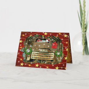 Frosty's Vintage GMC Truck Christmas Run Holiday Card