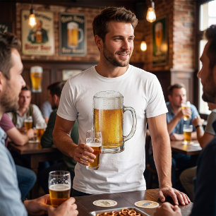Frothy Cold Beer Mug Drinker T-Shirt