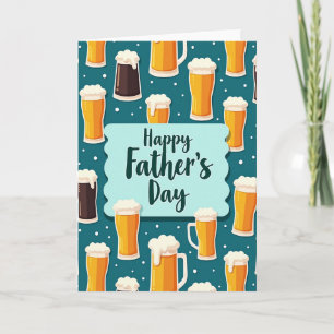 Frothy Fathers Day Beer Graphic Card