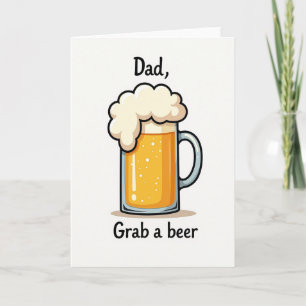 Frothy Fathers Day Drink Card