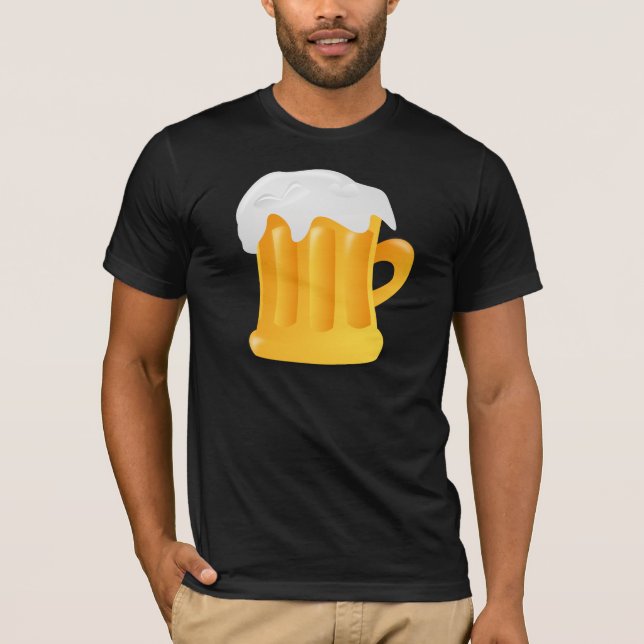 Frothy Foamy Beer Mug T-Shirt (Front)