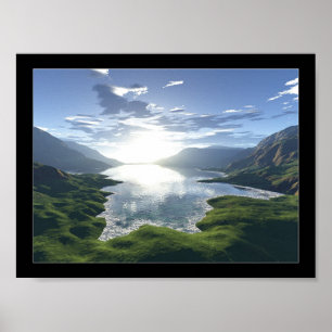 Frothy Lake Poster