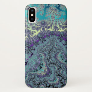Frothy Ocean Beach Waves Fractal Pattern iPhone X Case