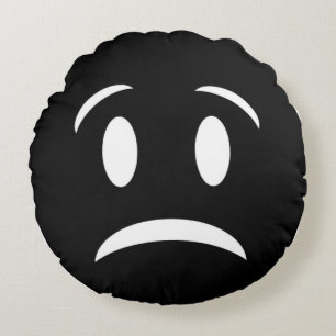 FROWNIE FACE ROUND CUSHION