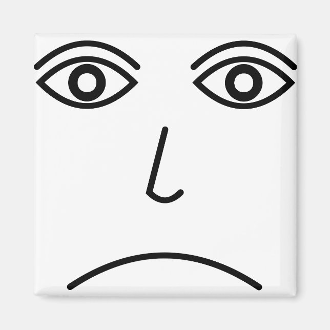Frowning Face Magnet (Front)