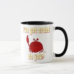 Frowning Red Crab I've Got Crabs Do You Mug