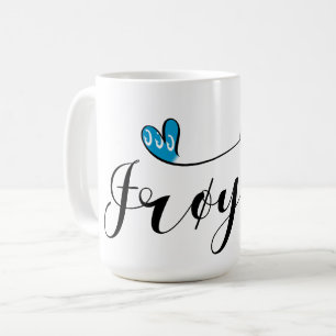 Frøya Flag Heart, Trøndelag, Norway Coffee Mug