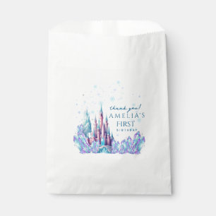 Frozen 1st Birthday Cartoon Castle First Birthday Favour Bag
