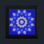 Frozen #2 gift box<br><div class="desc">Frozen #2 is an abstract pattern in blue and white colours. It could be used to create a seamless pattern for printing on fabrics and on a variety of household items such as throw pillows, duvet covers, shower curtains, wrapping paper for Christmas Cards etc. pattern, abstract, frozen, flake, nature, seamless,...</div>