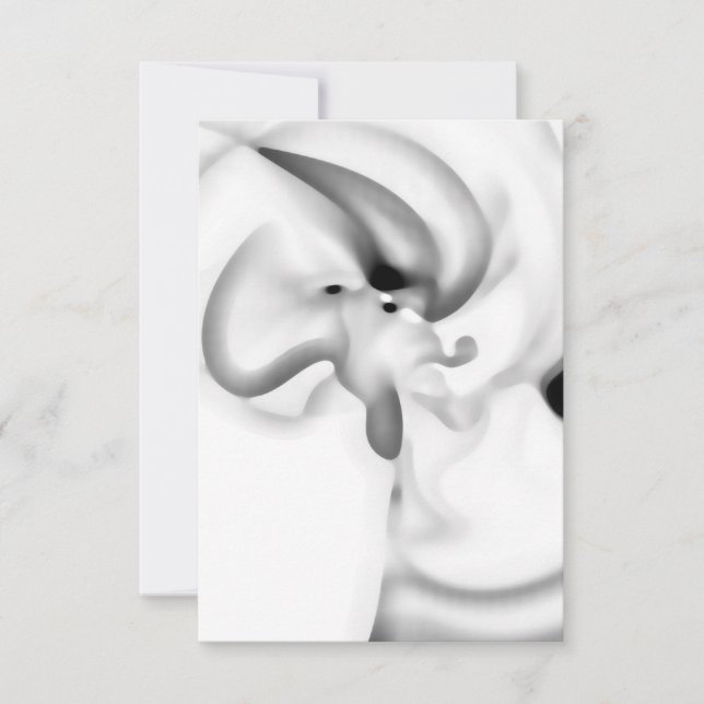 Frozen: Abstract Grey, White & Black Card (Front)
