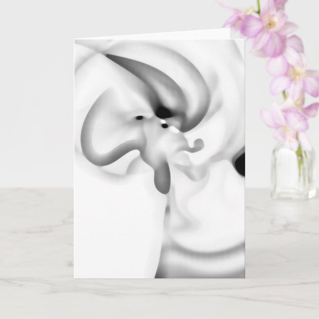Frozen: Abstract Grey, White & Black Card (Orchid)