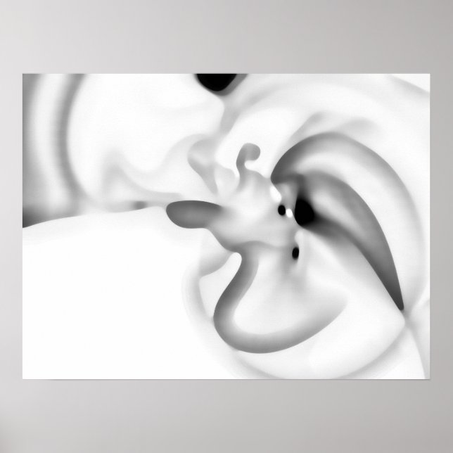 Frozen: Abstract Grey, White & Black Poster (Front)