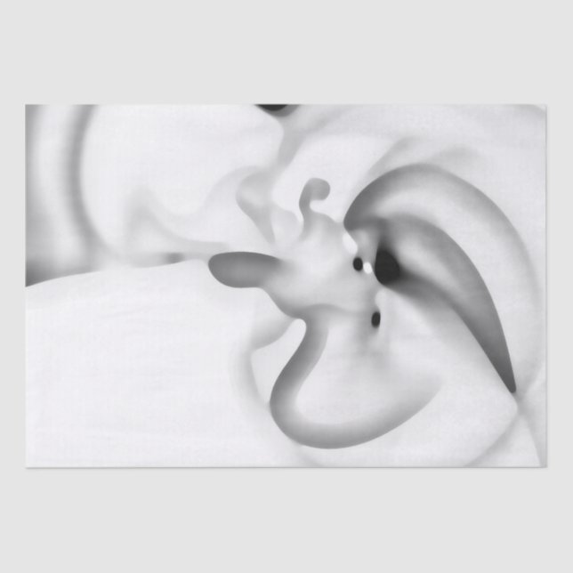 Frozen: Abstract Grey, White & Black Tissue Paper (Front)