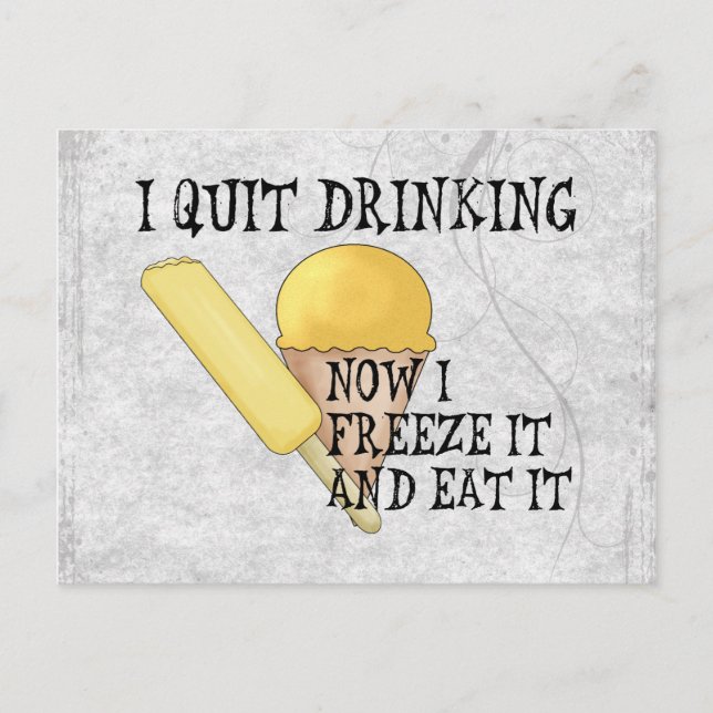 Frozen Beer Postcard (Front)