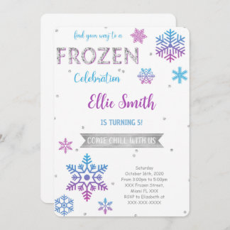 Frozen Birthday Invitation