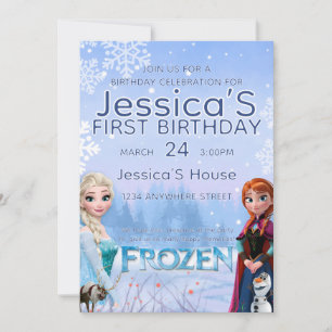 Frozen Birthday Invitation Winter Princess Party