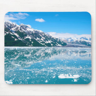 Frozen blue lake mouse pad