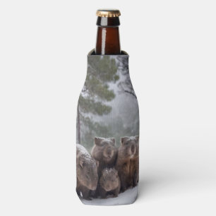 Frozen Burrow: Australian Wombat Family Bottle Cooler