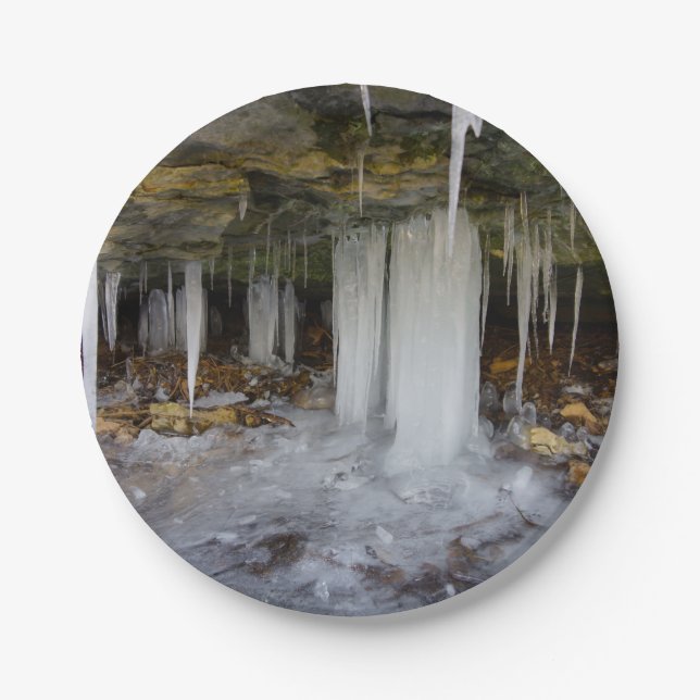 Frozen Cave Paper Plate (Front)
