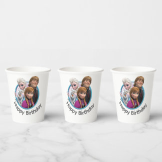 Frozen characters paper cup (birthday theme )