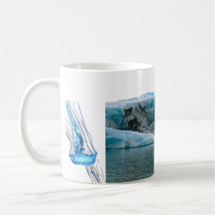 “Frozen Depths” Mug Iceberg and Jellyfish Ocean