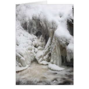 Frozen Doane's Falls in winter, Royalston MA