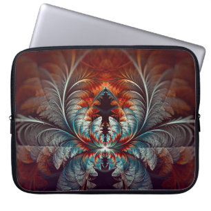Frozen Dream Abstract Fractal Art Laptop Sleeve