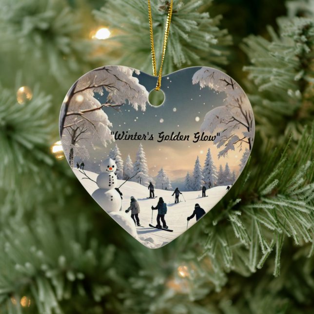 "Frozen Dreams Awaken" Ceramic Ornament (Tree)