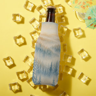 Frozen Dreams Snowy Landscape Bottle Cooler