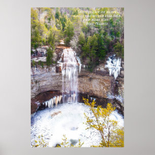 Frozen Fall Creek Falls Poster