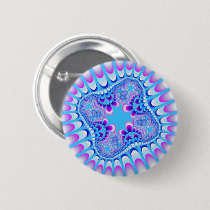 Frozen Flower 6 Cm Round Badge