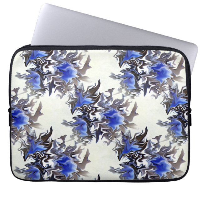 Frozen Flowers....... Laptop Sleeve (Front)